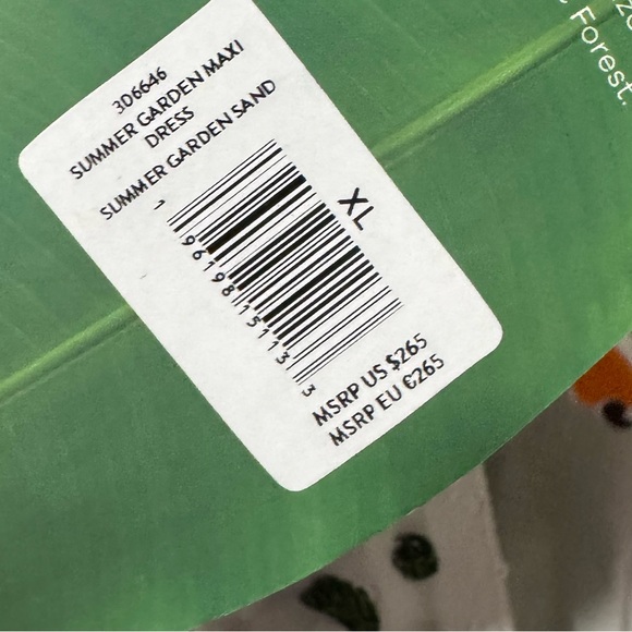 FARM Rio XL Summer Garden Maxi Dress 🌿✨ NWT - Picture 13 of 15